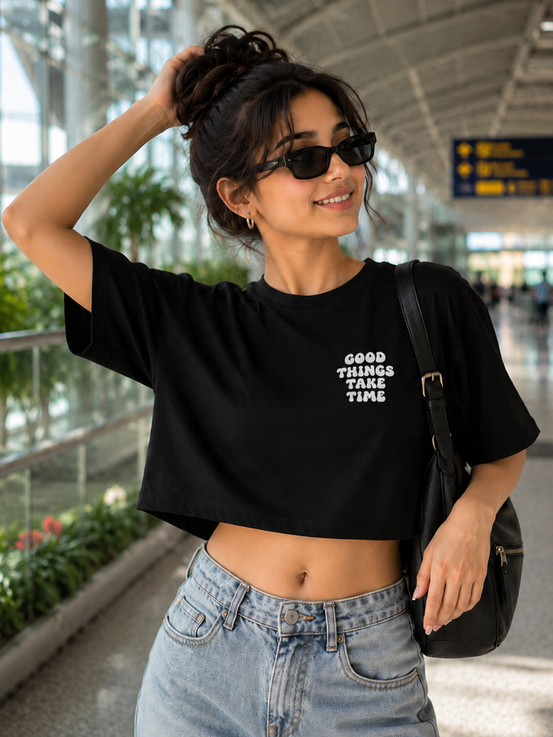 Women's Oversized Crop T-Shirt | Premium Cotton Manufacturer India