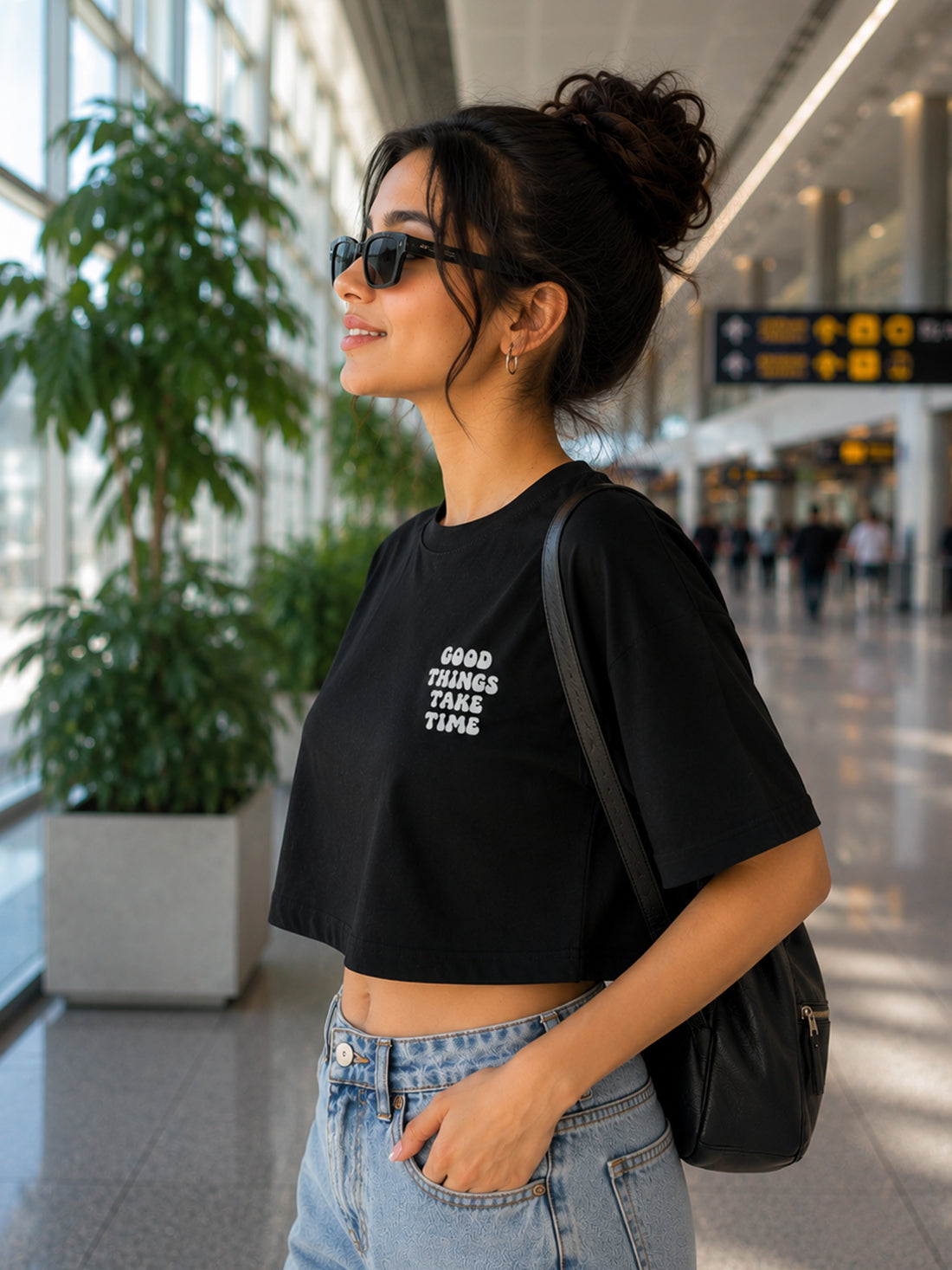 Women's Oversized Crop T-Shirt | Premium Cotton Manufacturer India