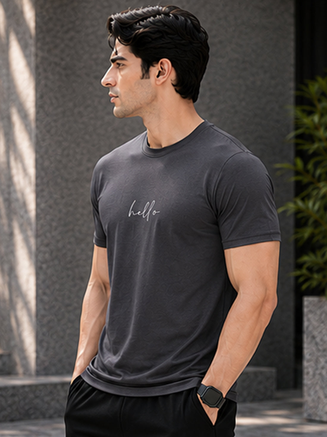 Dpassion Hello Minimalist Men's Performance T-Shirt
