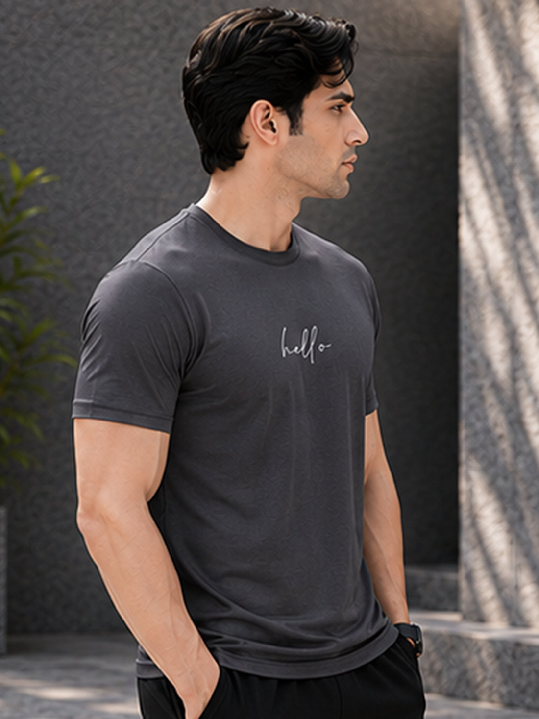 Dpassion Hello Minimalist Men's Performance T-Shirt