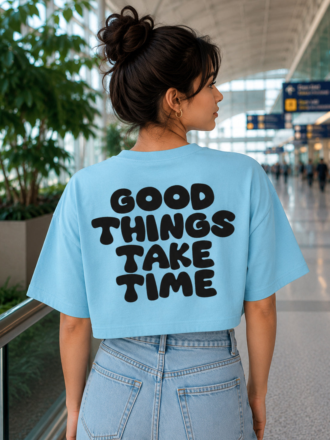 Women's Oversized Crop T-Shirt | Premium Cotton Manufacturer India