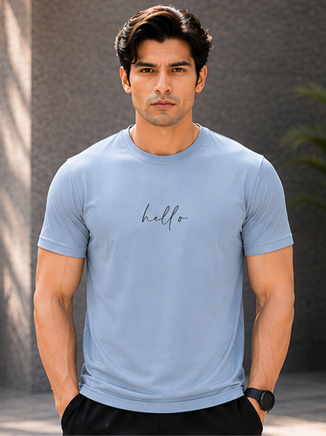 Men's Quick Dry Sports T-Shirt | Printed Gym Workout Running Training Activewear Tee