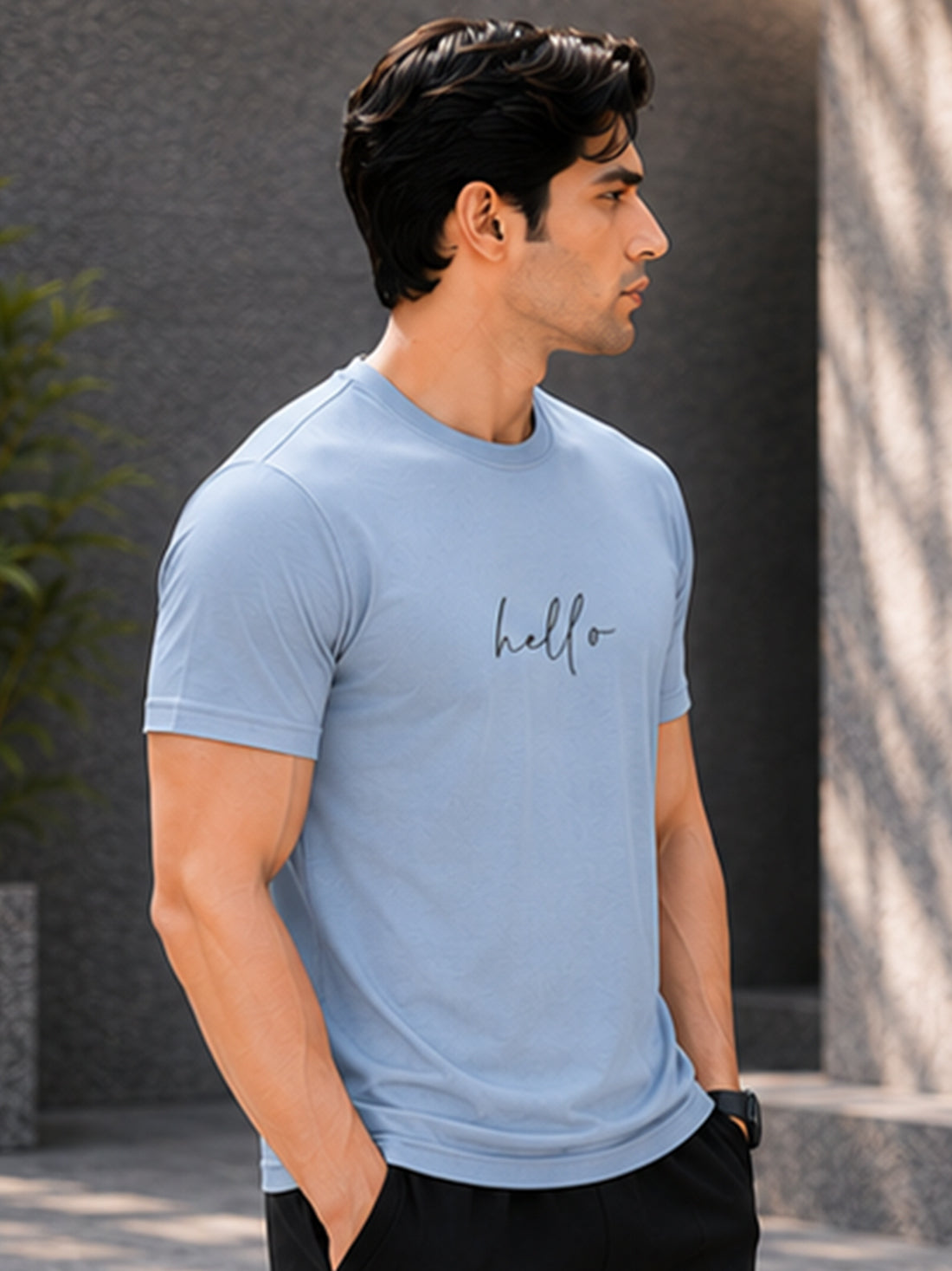 Dpassion Hello Minimalist Men's Performance T-Shirt