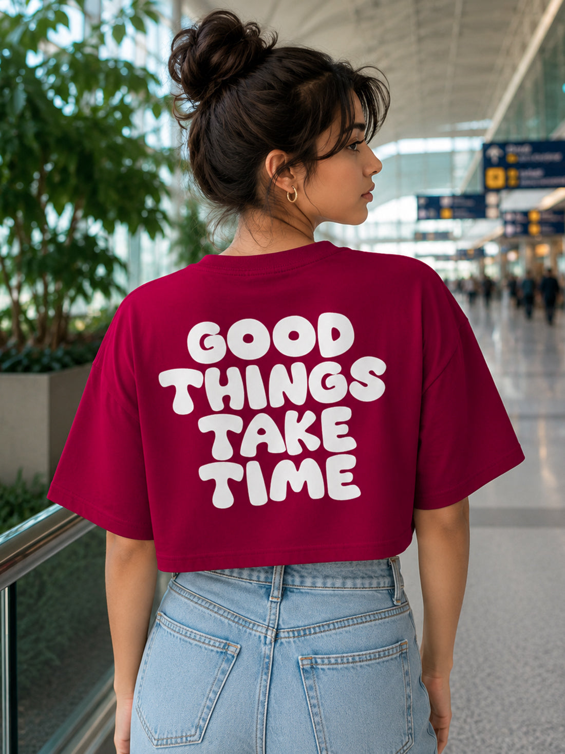 Women's Oversized Crop T-Shirt | Premium Cotton Manufacturer India