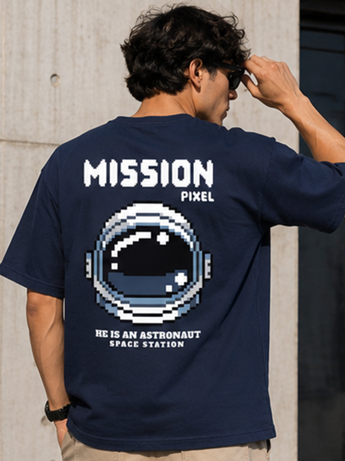 DPASSION California Palm Oversized Graphic T-Shirt for Men | 200 GSM Pure Cotton | Summer Streetwear Back Print Tee