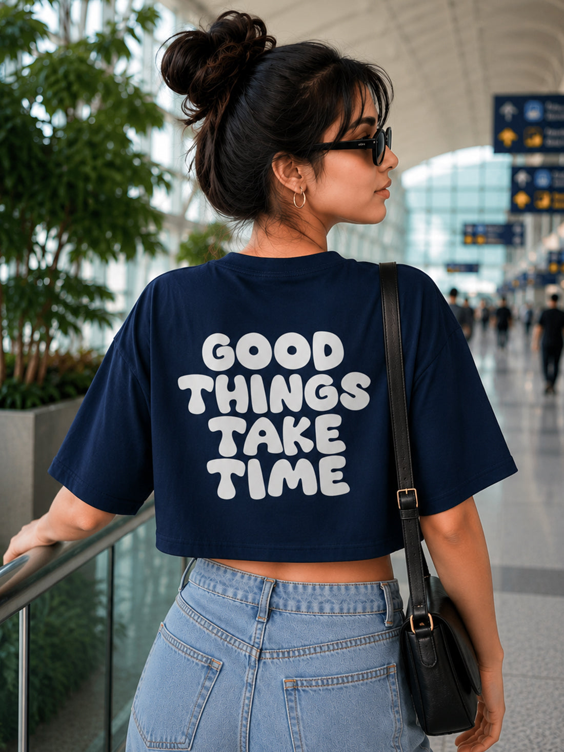 Women's Oversized Crop T-Shirt | Premium Cotton Manufacturer India