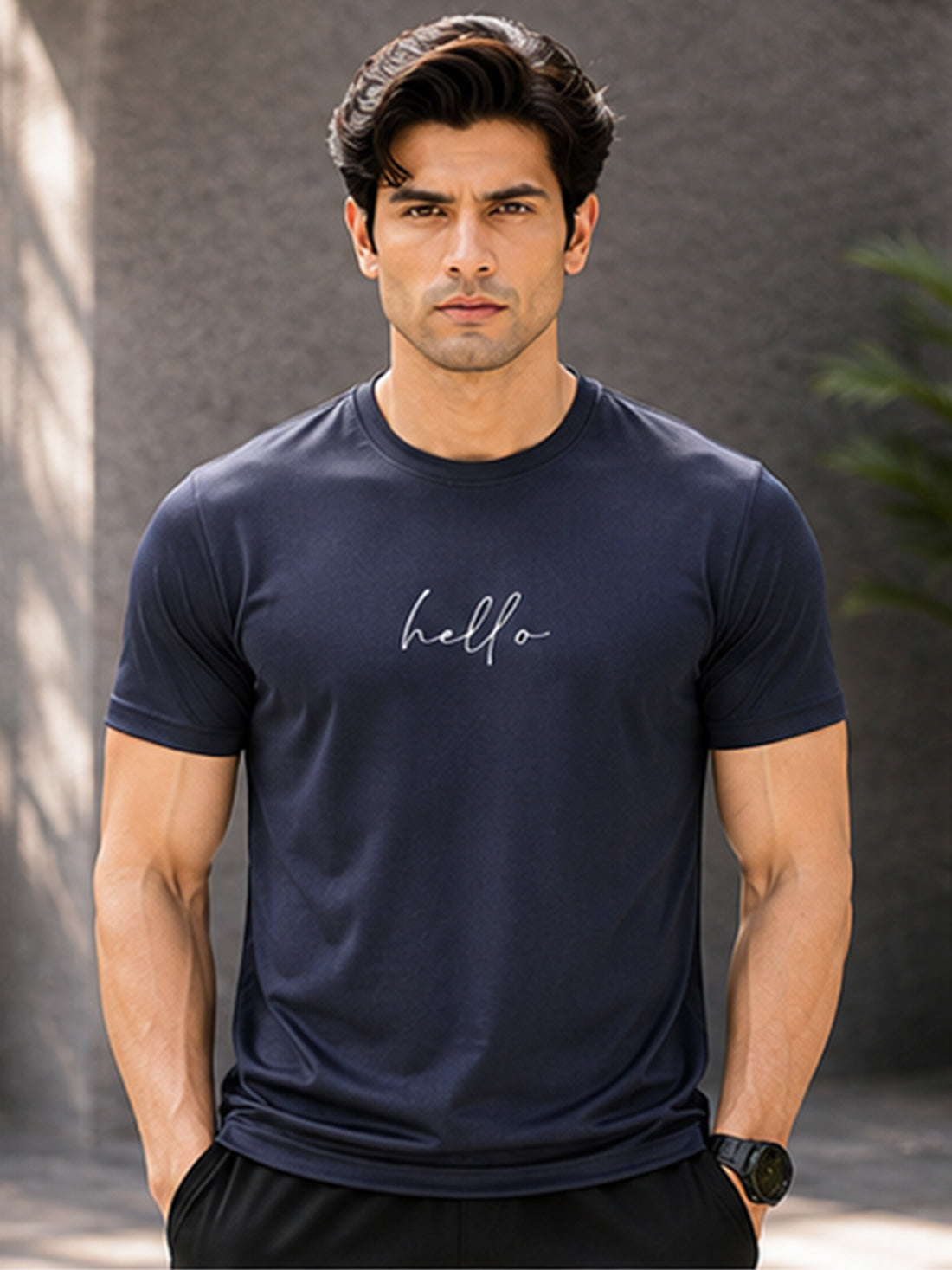 Dpassion Hello Minimalist Men's Performance T-Shirt
