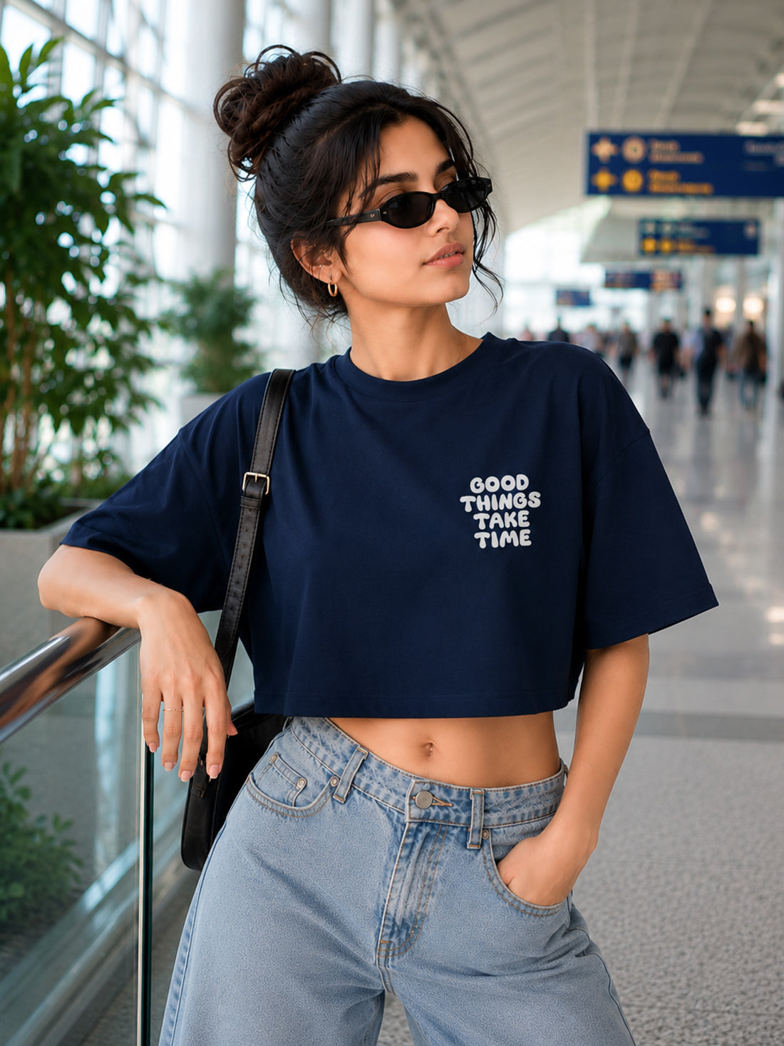 Women's Oversized Crop T-Shirt | Premium Cotton Manufacturer India