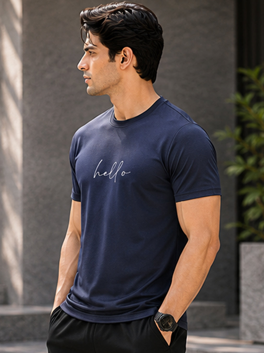 Dpassion Hello Minimalist Men's Performance T-Shirt