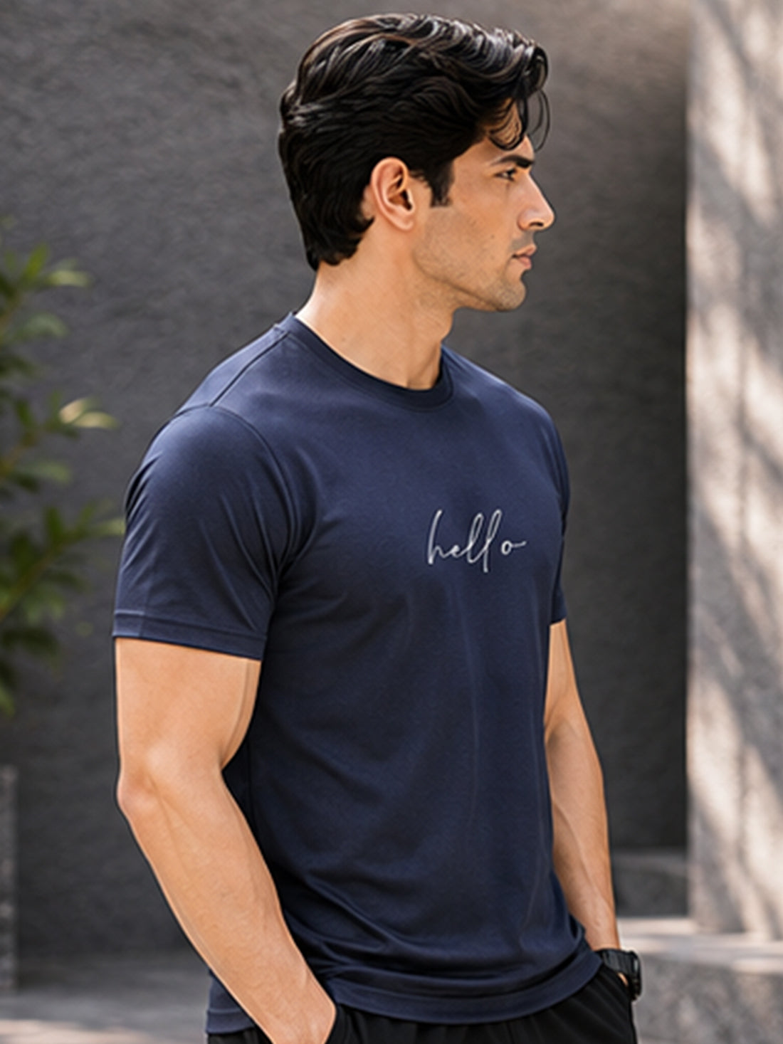 Dpassion Hello Minimalist Men's Performance T-Shirt