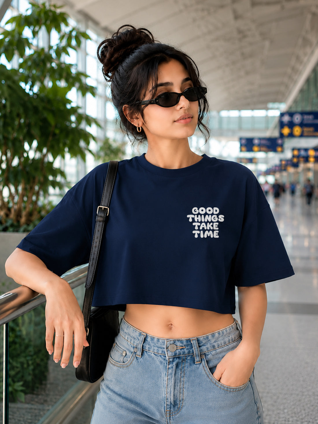 Women's Oversized Crop T-Shirt | Premium Cotton Manufacturer India