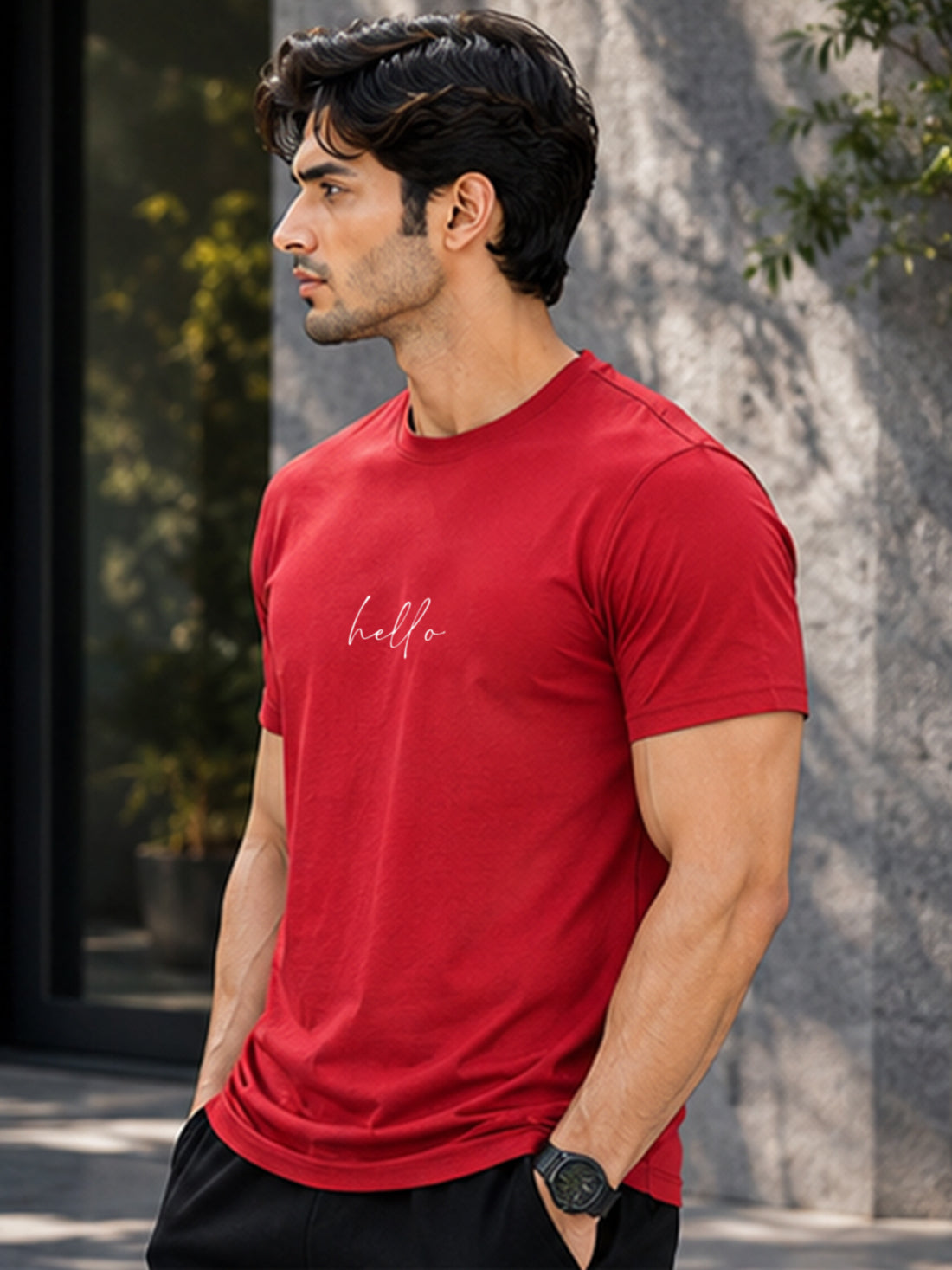 Dpassion Hello Minimalist Men's Performance T-Shirt