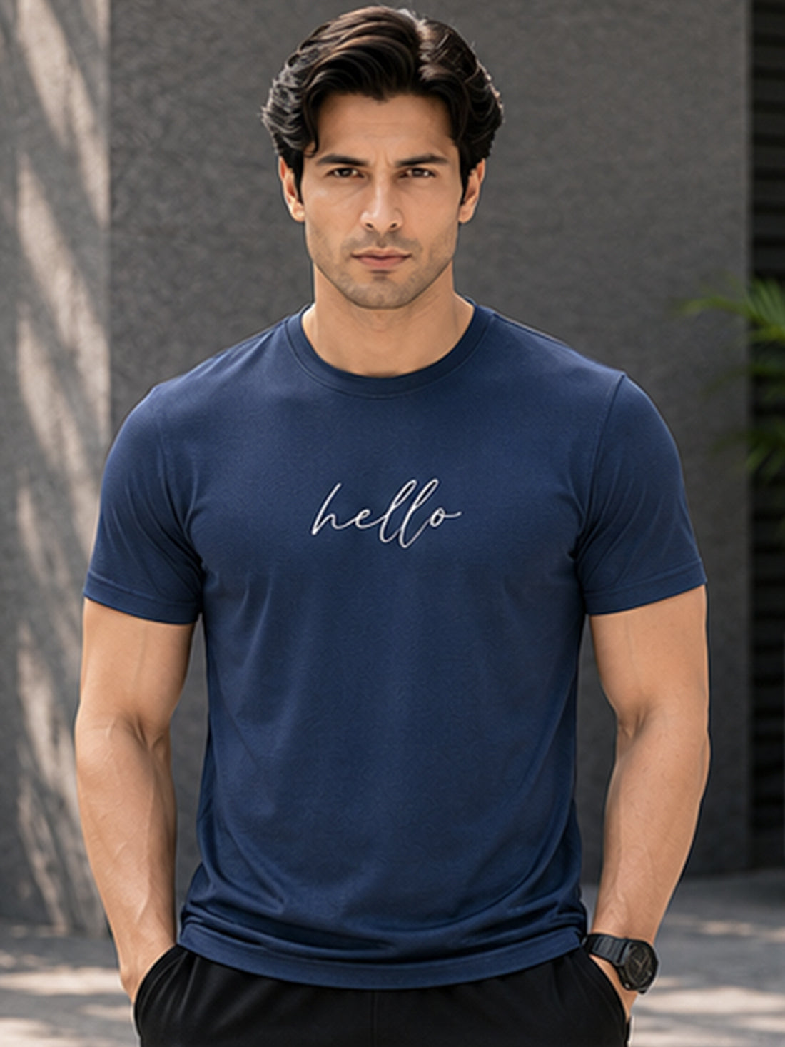 Dpassion Hello Minimalist Men's Performance T-Shirt