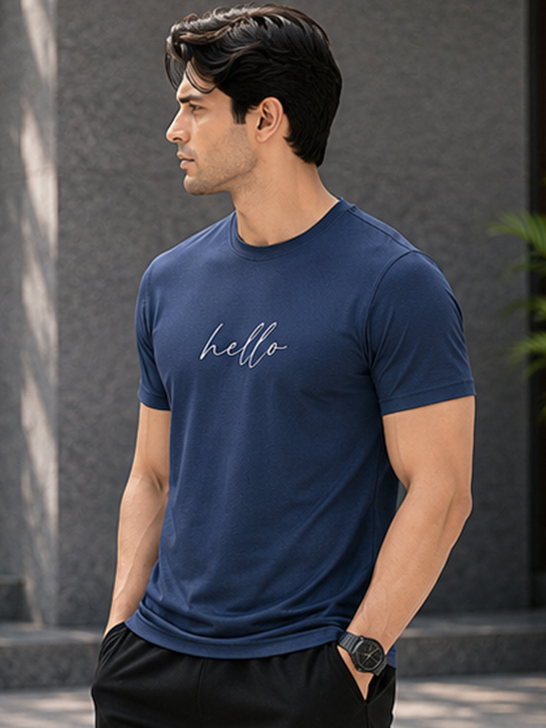 Dpassion Hello Minimalist Men's Performance T-Shirt