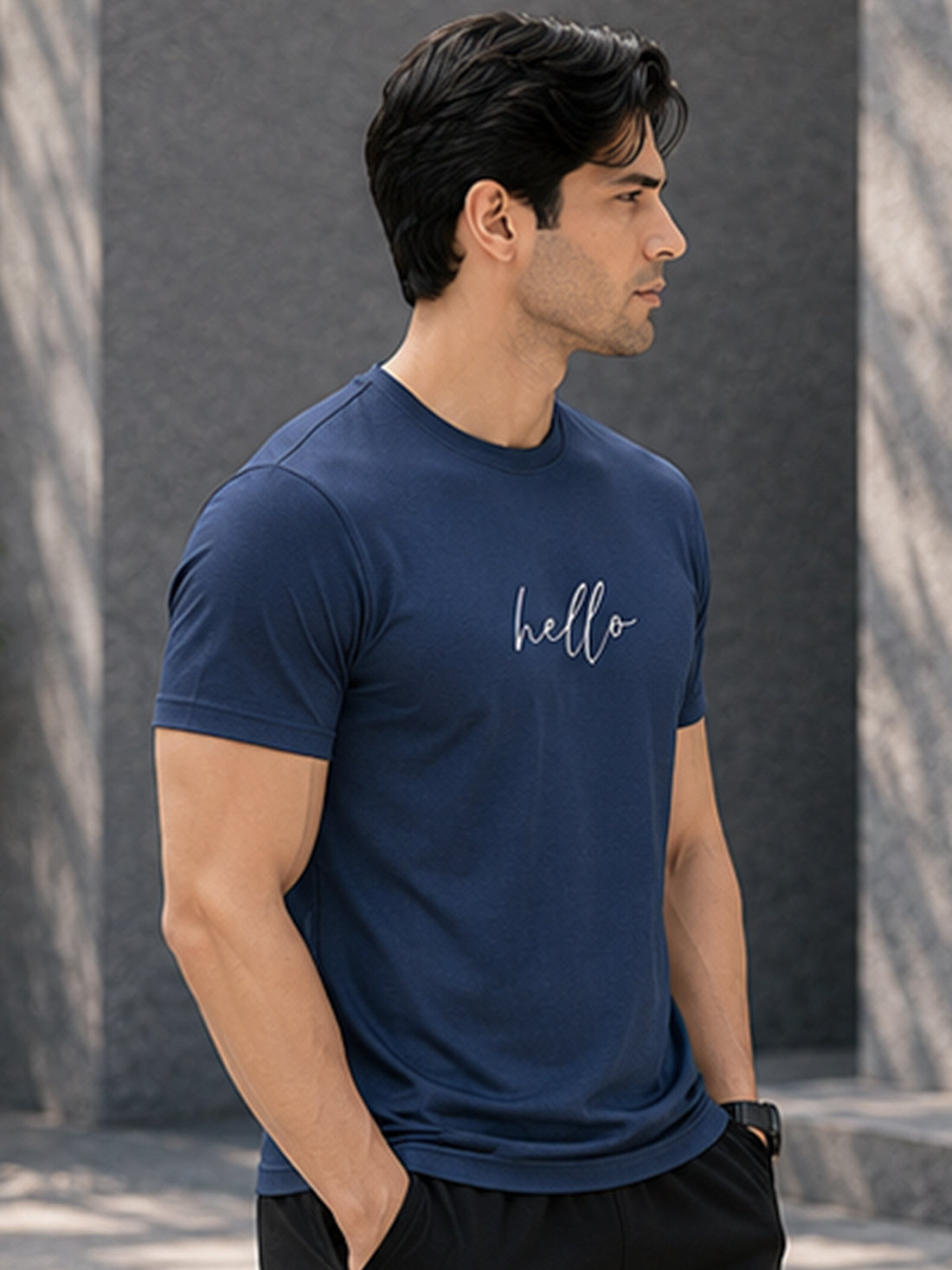 Dpassion Hello Minimalist Men's Performance T-Shirt