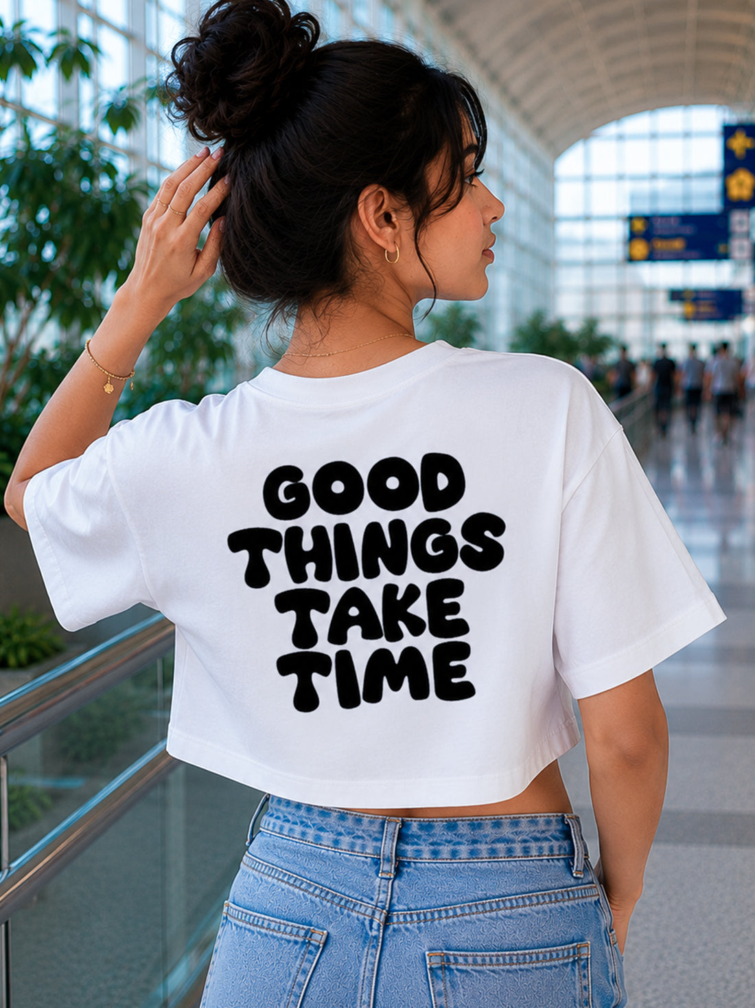 Women's Oversized Crop T-Shirt | Premium Cotton Manufacturer India