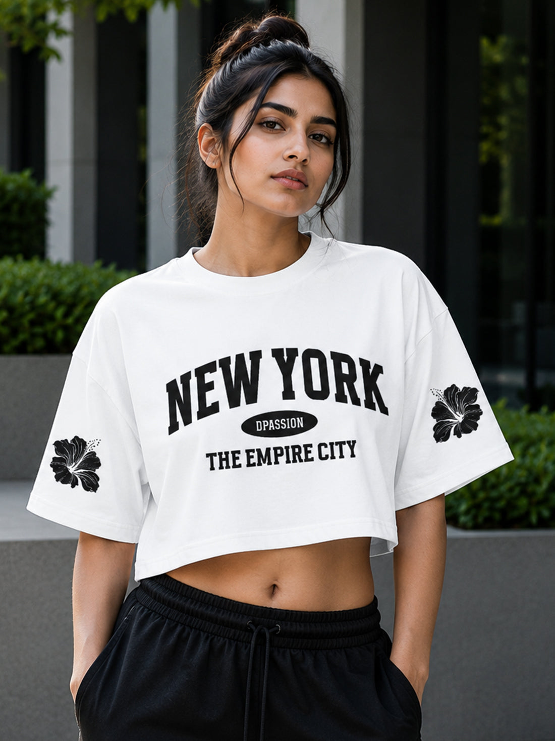 Women's Oversized Crop T-Shirt | Premium Cotton Manufacturer India