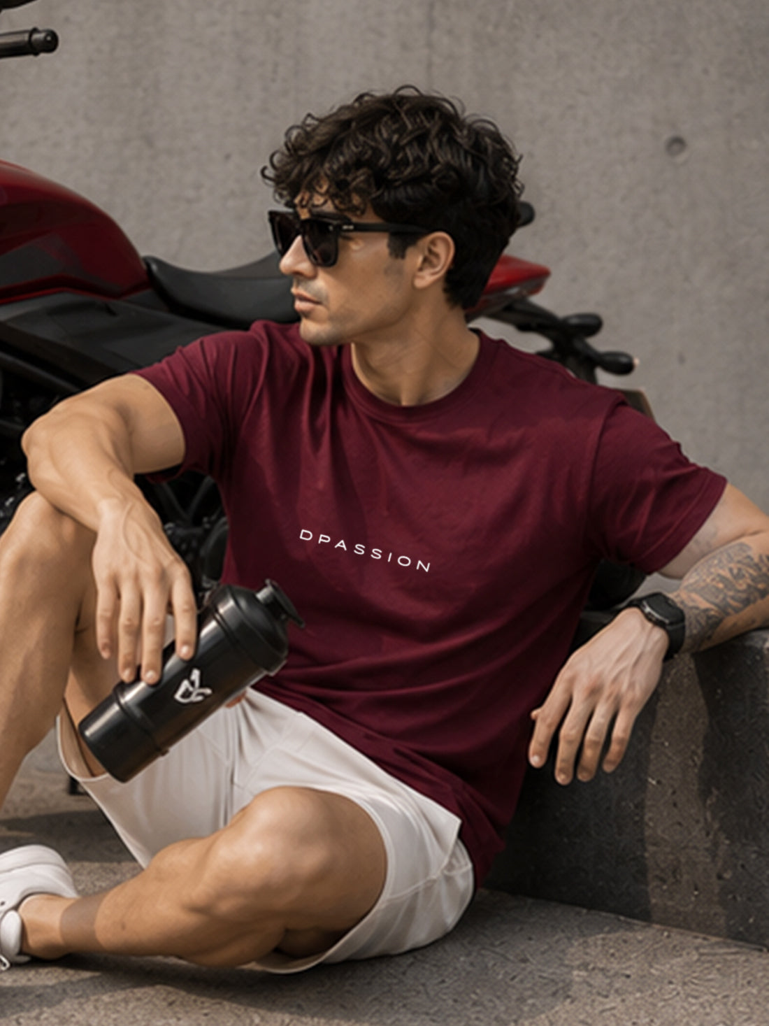 Men's Quick Dry Sports T-Shirt | Printed Gym Workout Running Training Activewear Tee