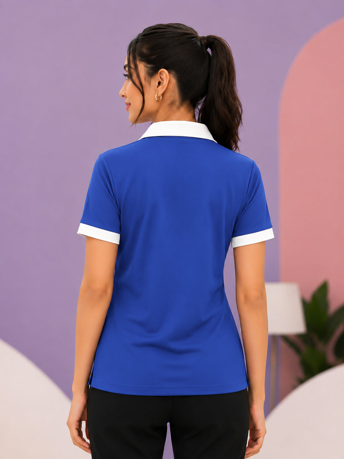 Women’s Premium Polo T-Shirt | Contrast Collar & Cuffs | Wholesale Manufacturer & Supplier