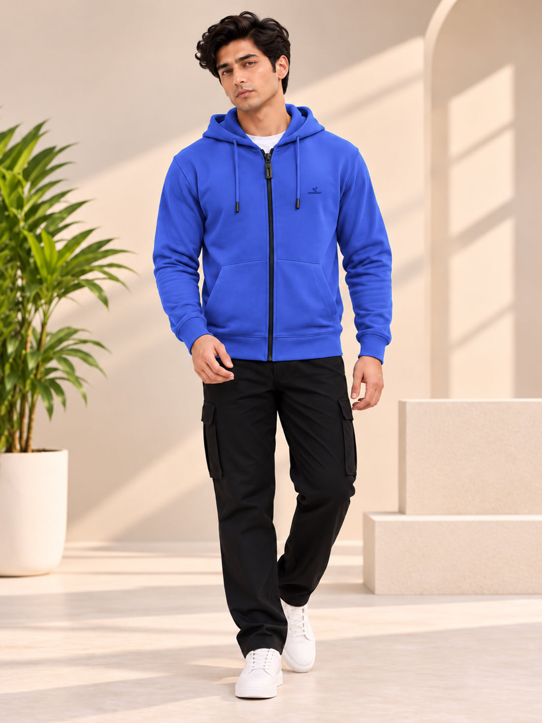 Dpassion Men’s Premium 340 GSM Hooded Sports Jacket – Wholesale Manufacturer & Exporter