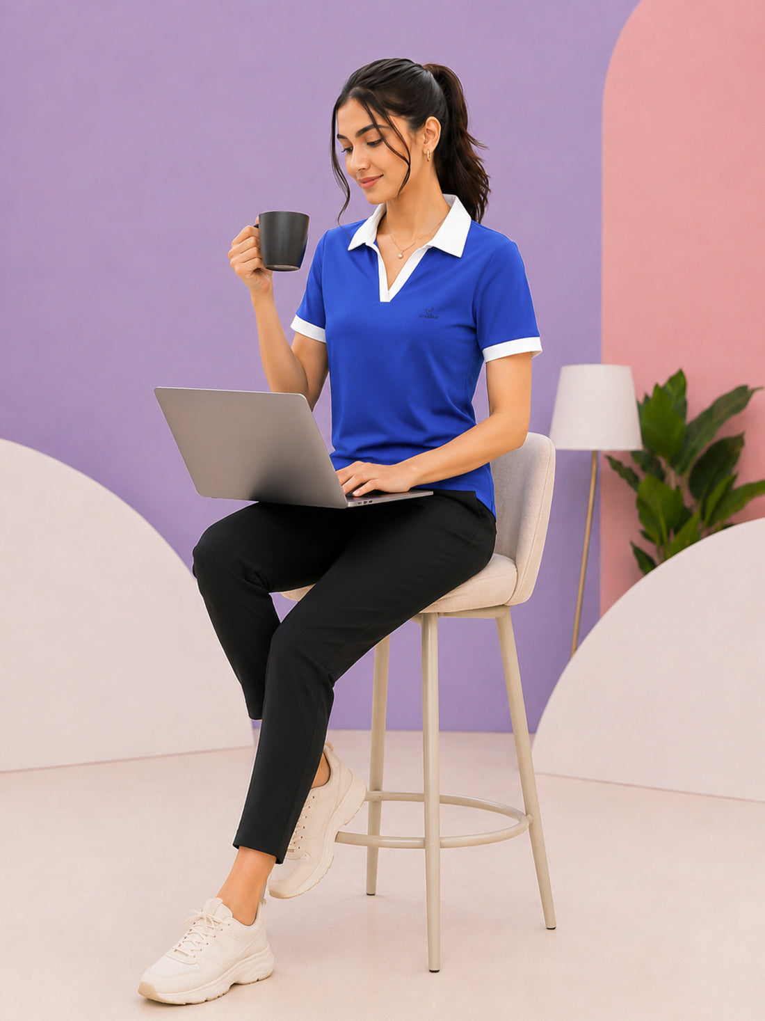 Women’s Premium Polo T-Shirt | Contrast Collar & Cuffs | Wholesale Manufacturer & Supplier