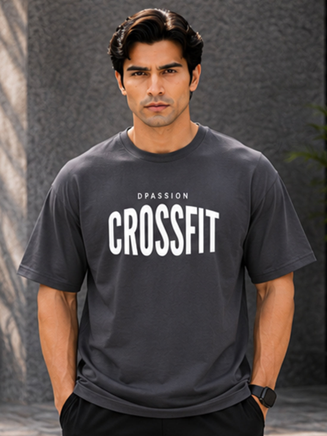 Men's Oversized Drop Shoulder T-Shirt | 100% Cotton Relaxed Fit Round Neck Streetwear Tee