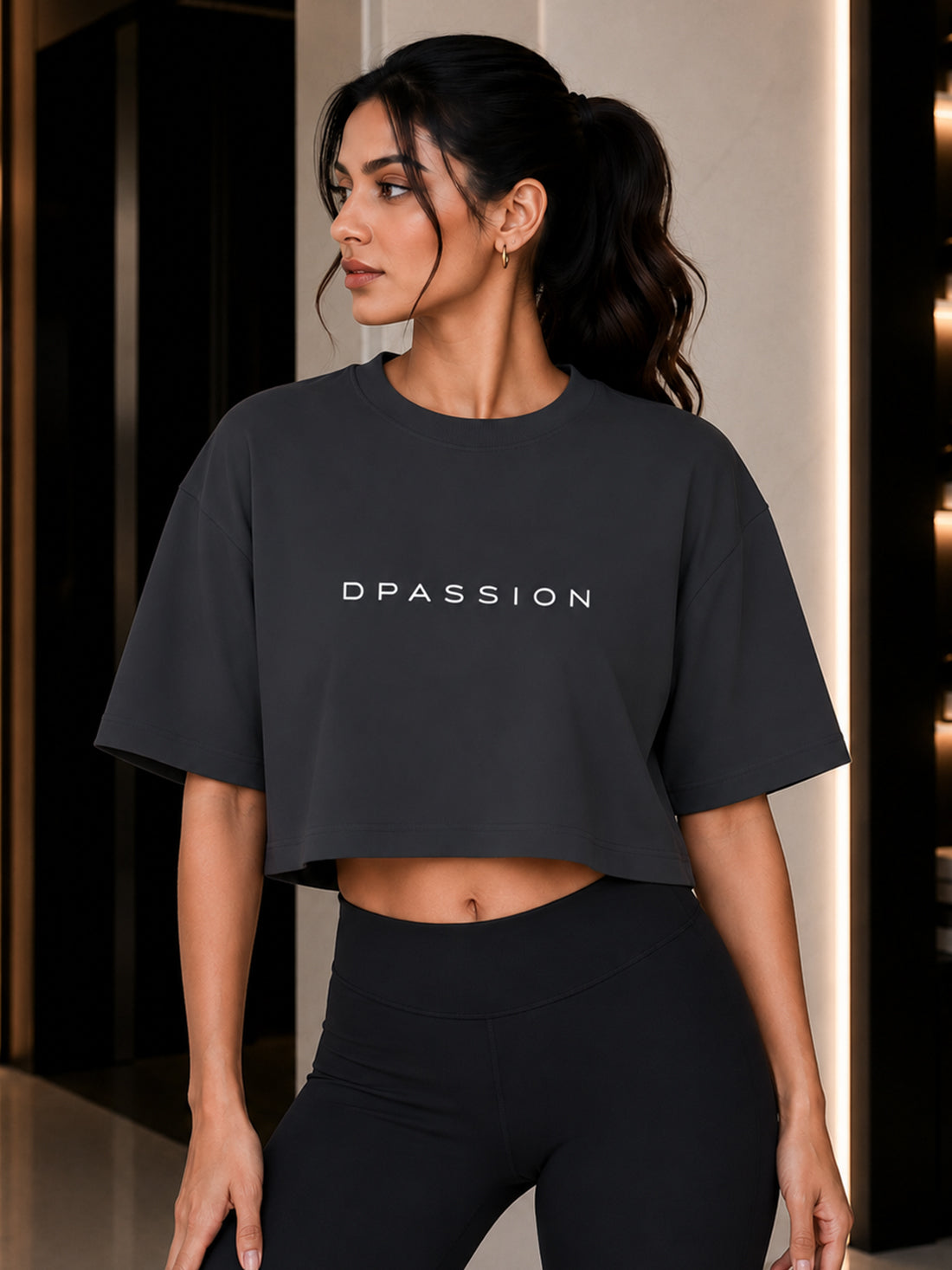 Women's Oversized Crop T-Shirt | Premium Cotton Manufacturer India