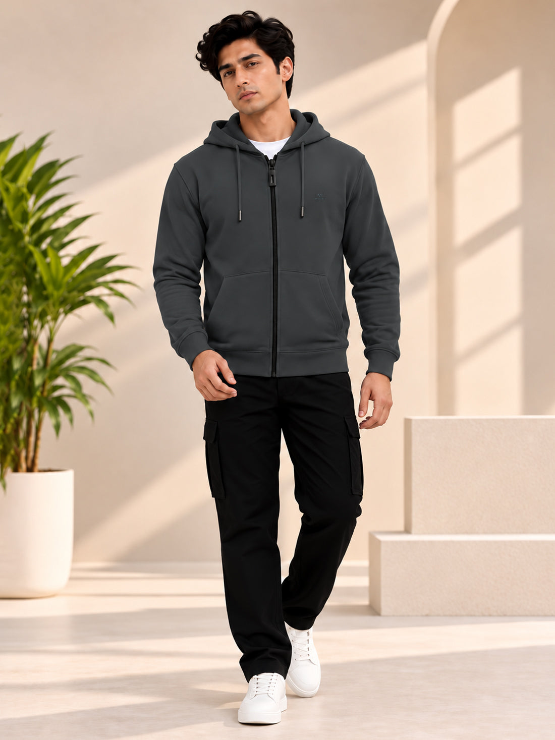 Dpassion Men’s Premium 340 GSM Hooded Sports Jacket – Wholesale Manufacturer & Exporter
