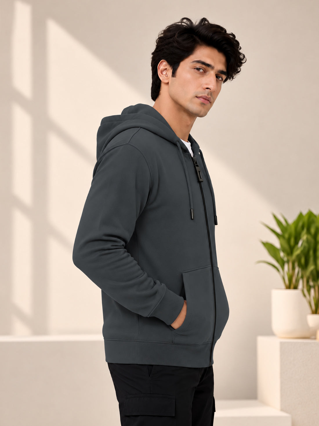 Dpassion Men’s Premium 340 GSM Hooded Sports Jacket – Wholesale Manufacturer & Exporter