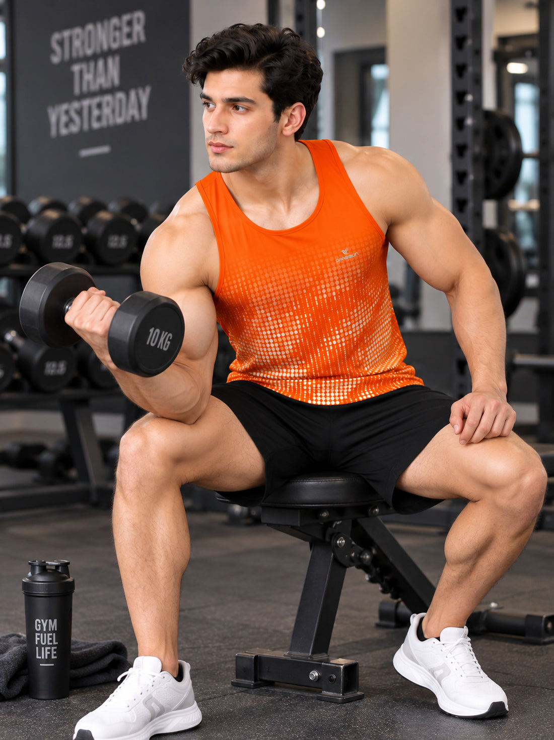 Men’s 4-Way Stretch Sports Singlet | Super Soft Gym & Training Wear Manufacturer & Wholesale Supplier