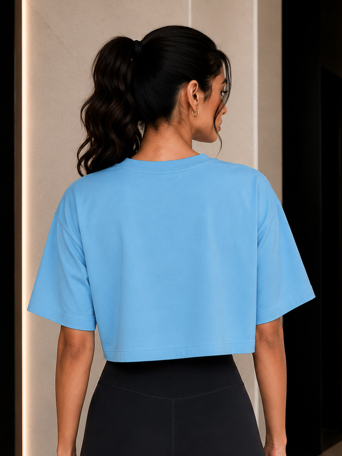 Women's Oversized Crop T-Shirt | Premium Cotton Manufacturer India