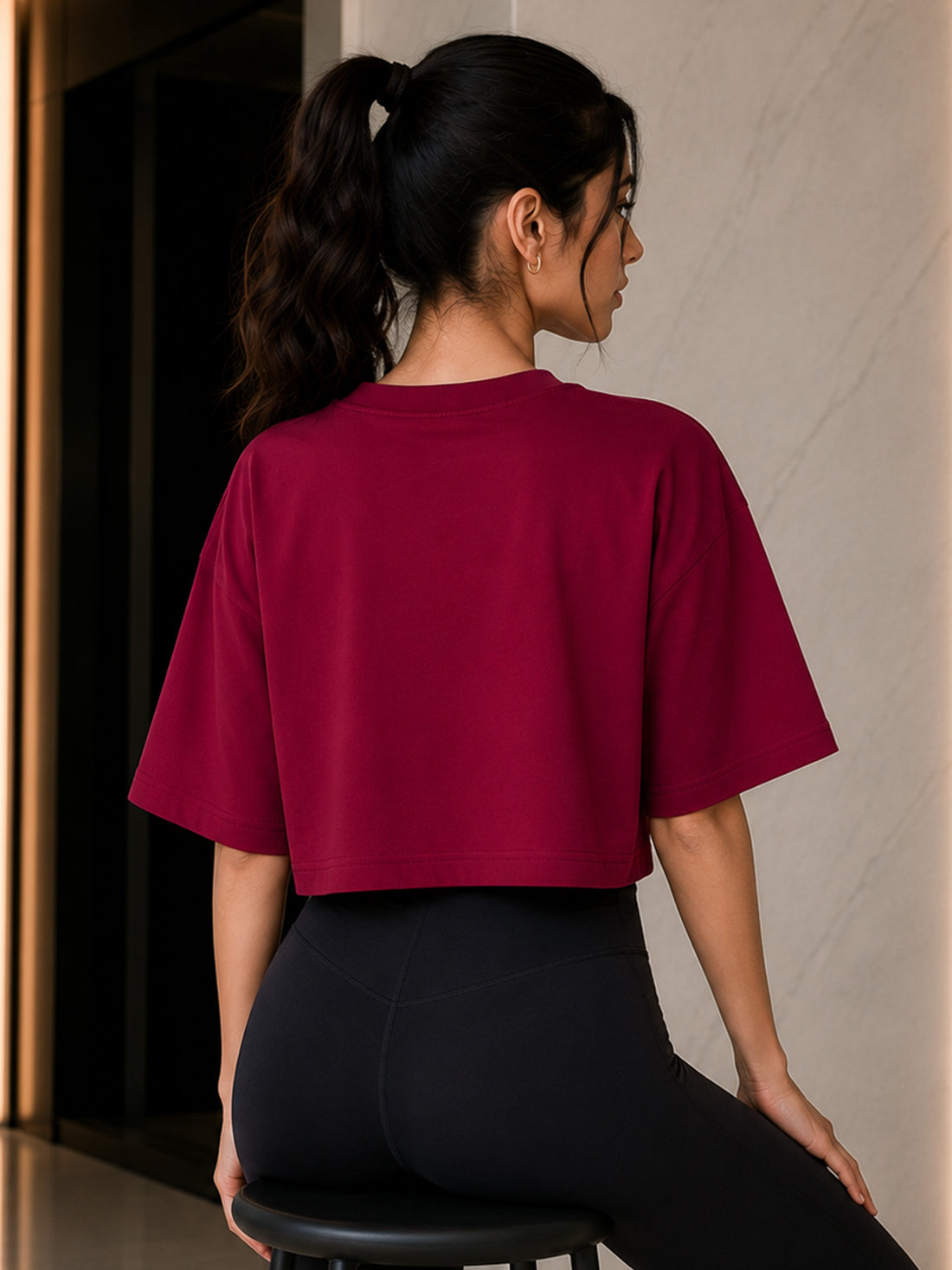 Women's Oversized Crop T-Shirt | Premium Cotton Manufacturer India