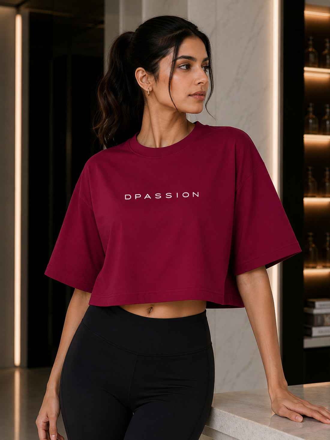 Women's Oversized Crop T-Shirt | Premium Cotton Manufacturer India
