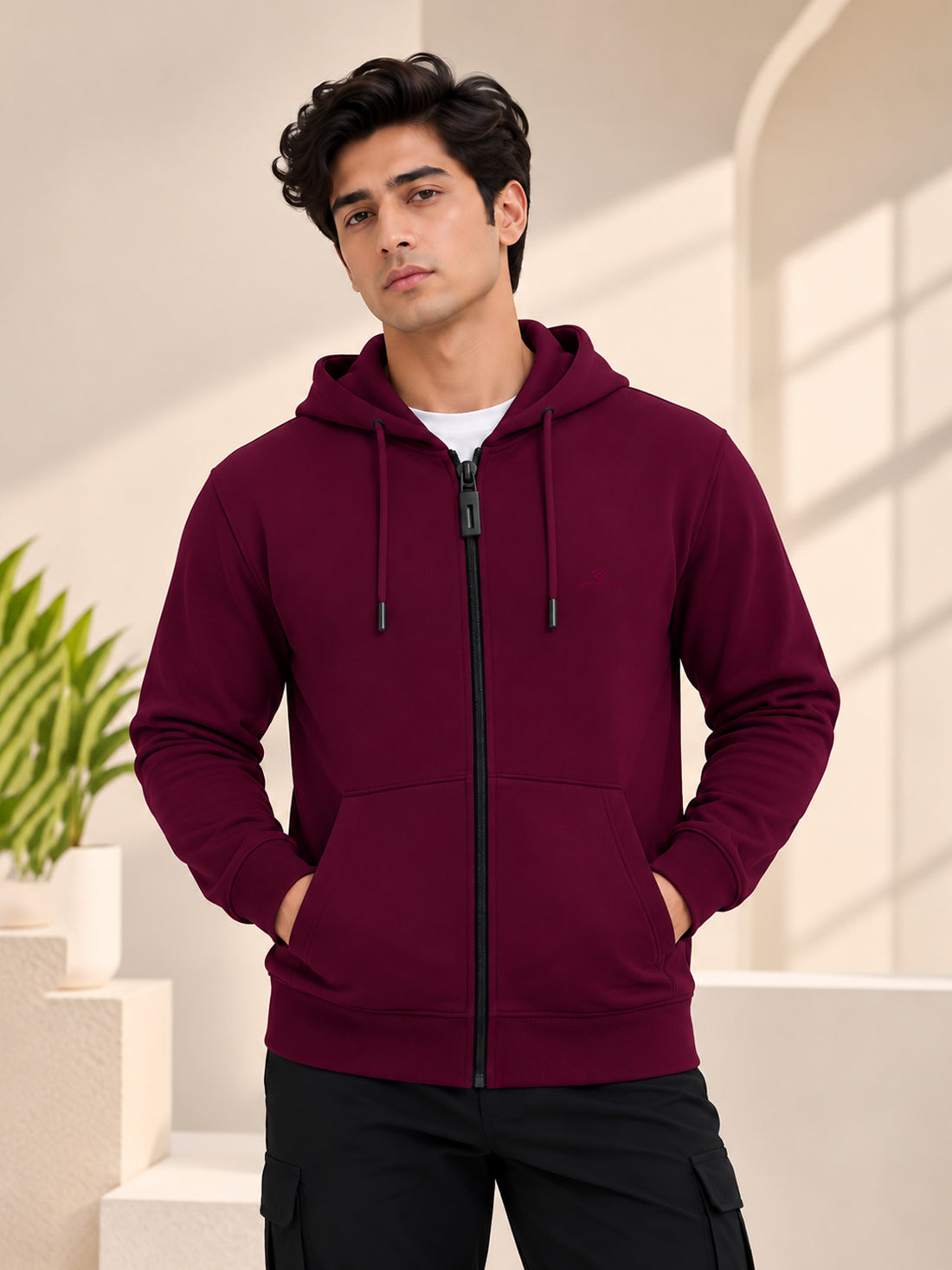 Dpassion Men’s Premium 340 GSM Hooded Sports Jacket – Wholesale Manufacturer & Exporter