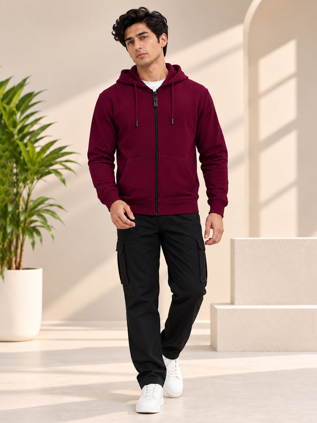 Dpassion Men’s Premium 340 GSM Hooded Sports Jacket – Wholesale Manufacturer & Exporter