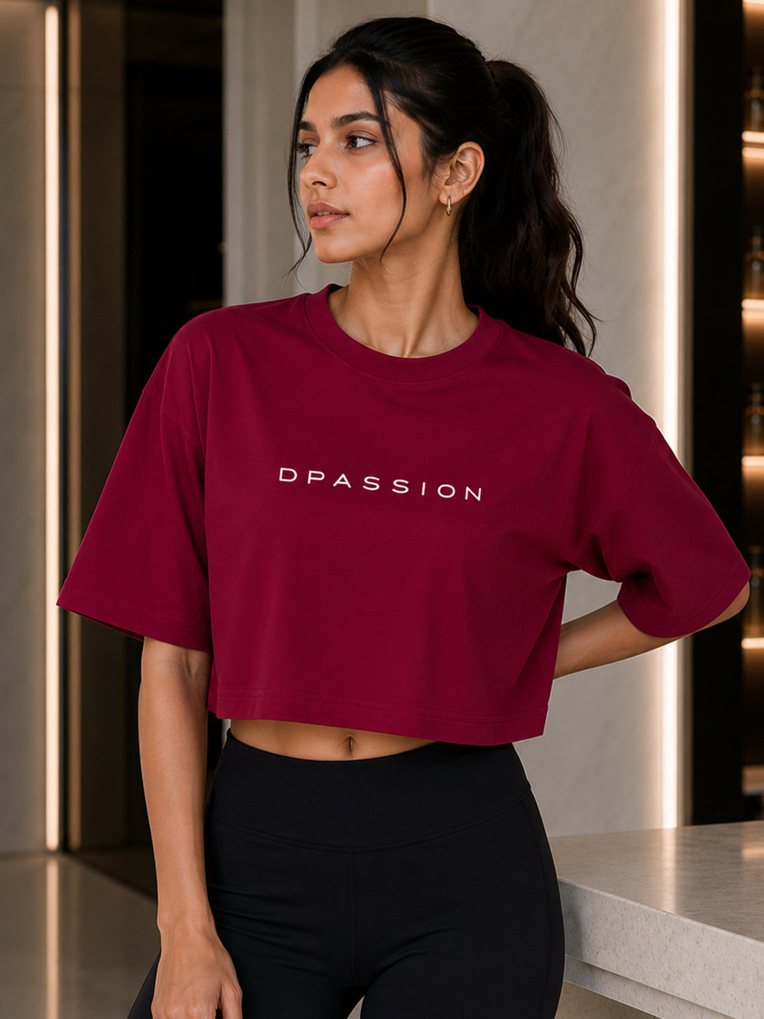 Women's Oversized Crop T-Shirt | Premium Cotton Manufacturer India