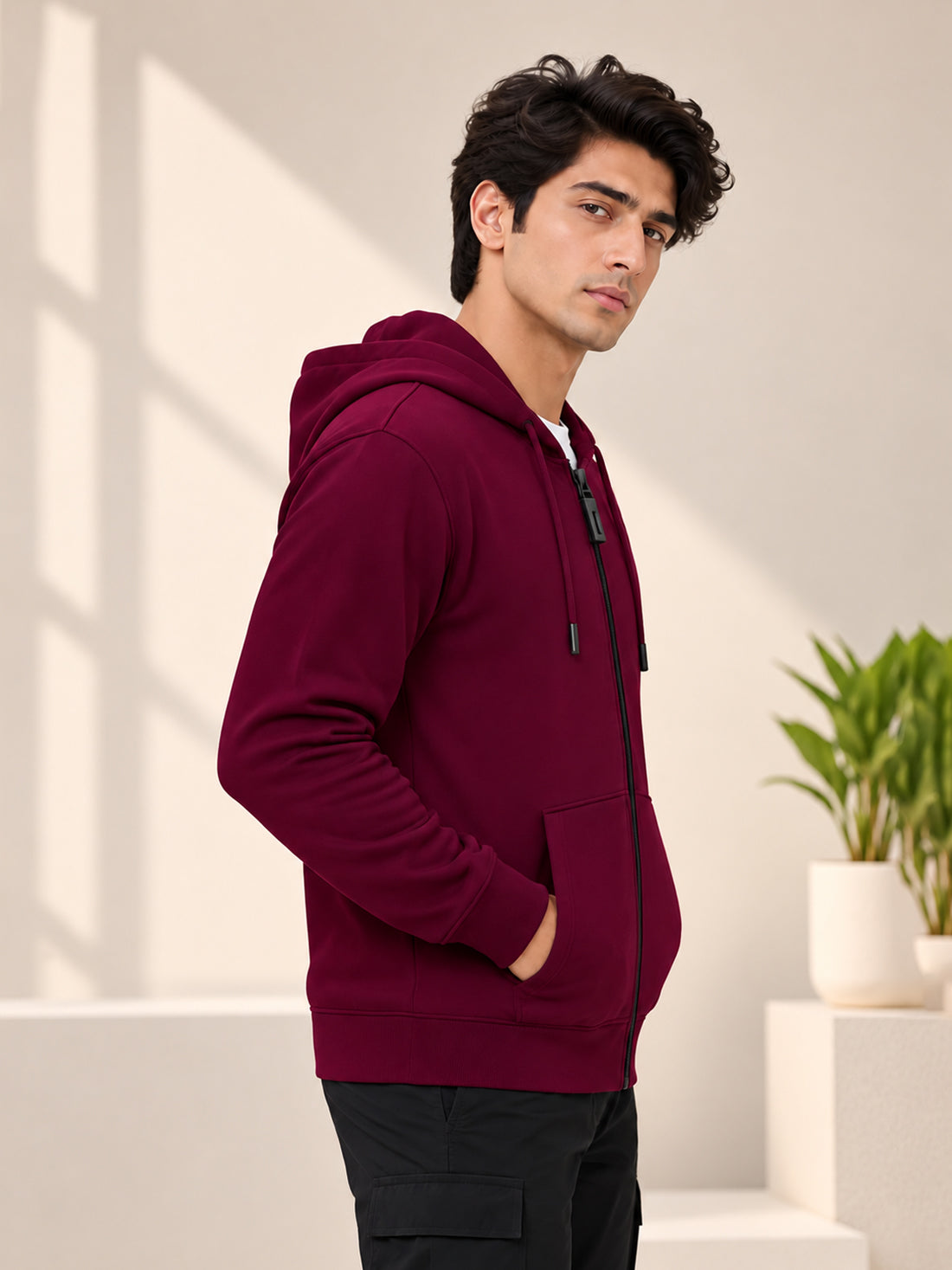 Dpassion Men’s Premium 340 GSM Hooded Sports Jacket – Wholesale Manufacturer & Exporter