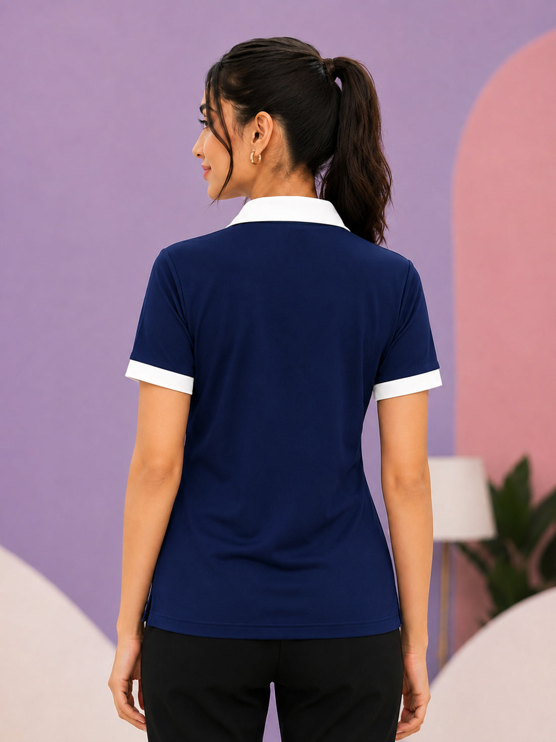 Women’s Premium Polo T-Shirt | Contrast Collar & Cuffs | Wholesale Manufacturer & Supplier
