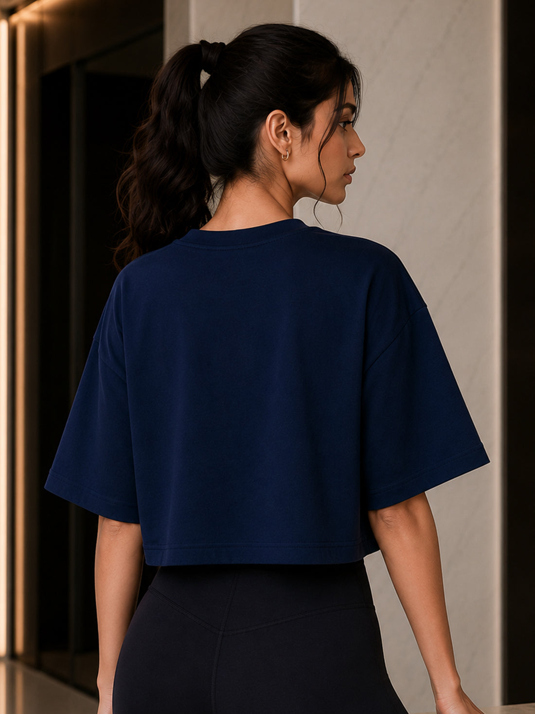 Women's Oversized Crop T-Shirt | Premium Cotton Manufacturer India