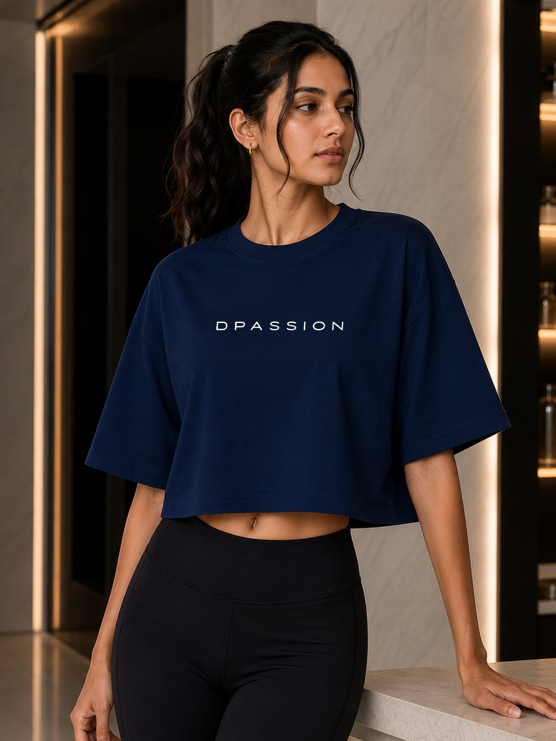 Women's Oversized Crop T-Shirt | Premium Cotton Manufacturer India