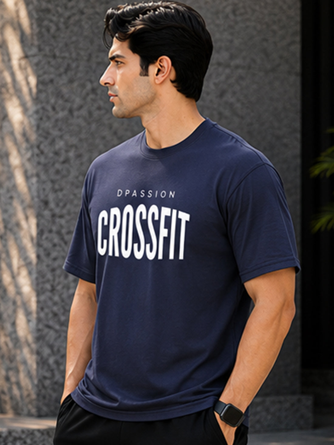 Men's Oversized Drop Shoulder T-Shirt | 100% Cotton Relaxed Fit Round Neck Streetwear Tee
