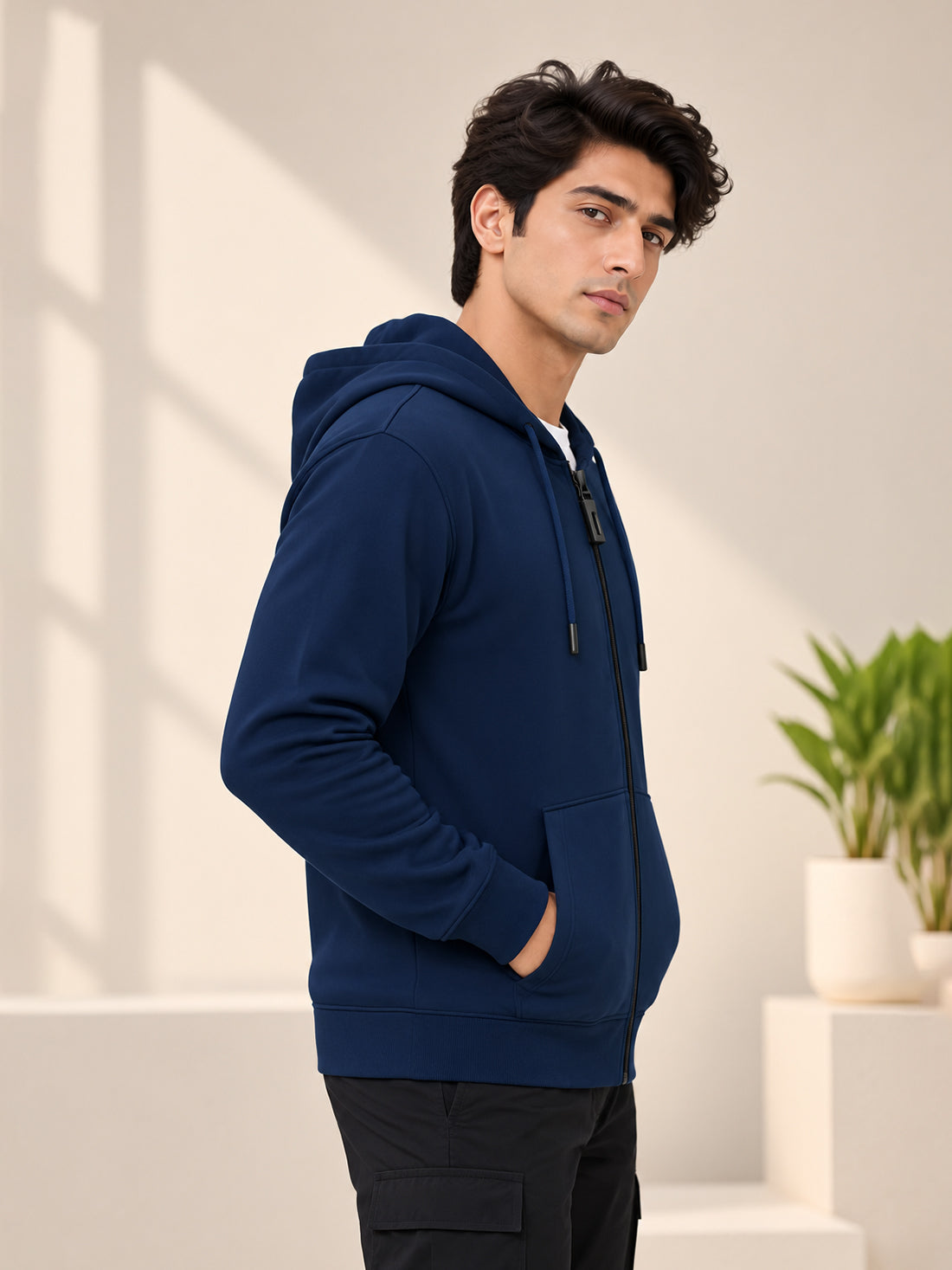 Dpassion Men’s Premium 340 GSM Hooded Sports Jacket – Wholesale Manufacturer & Exporter