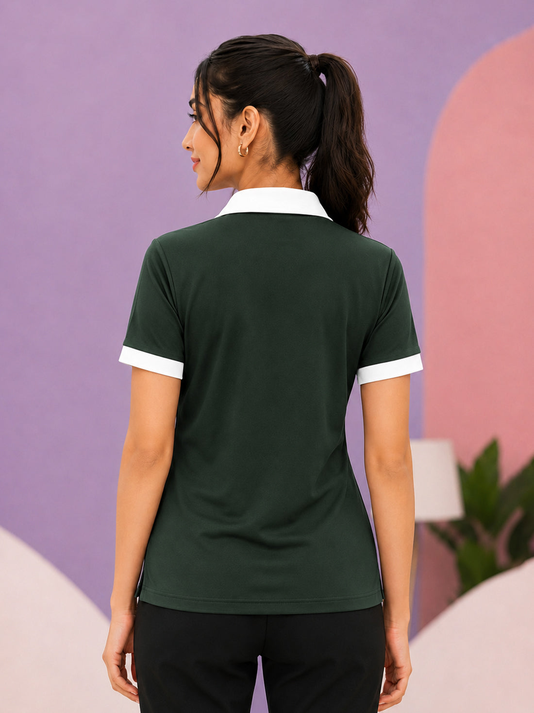 Women’s Premium Polo T-Shirt | Contrast Collar & Cuffs | Wholesale Manufacturer & Supplier