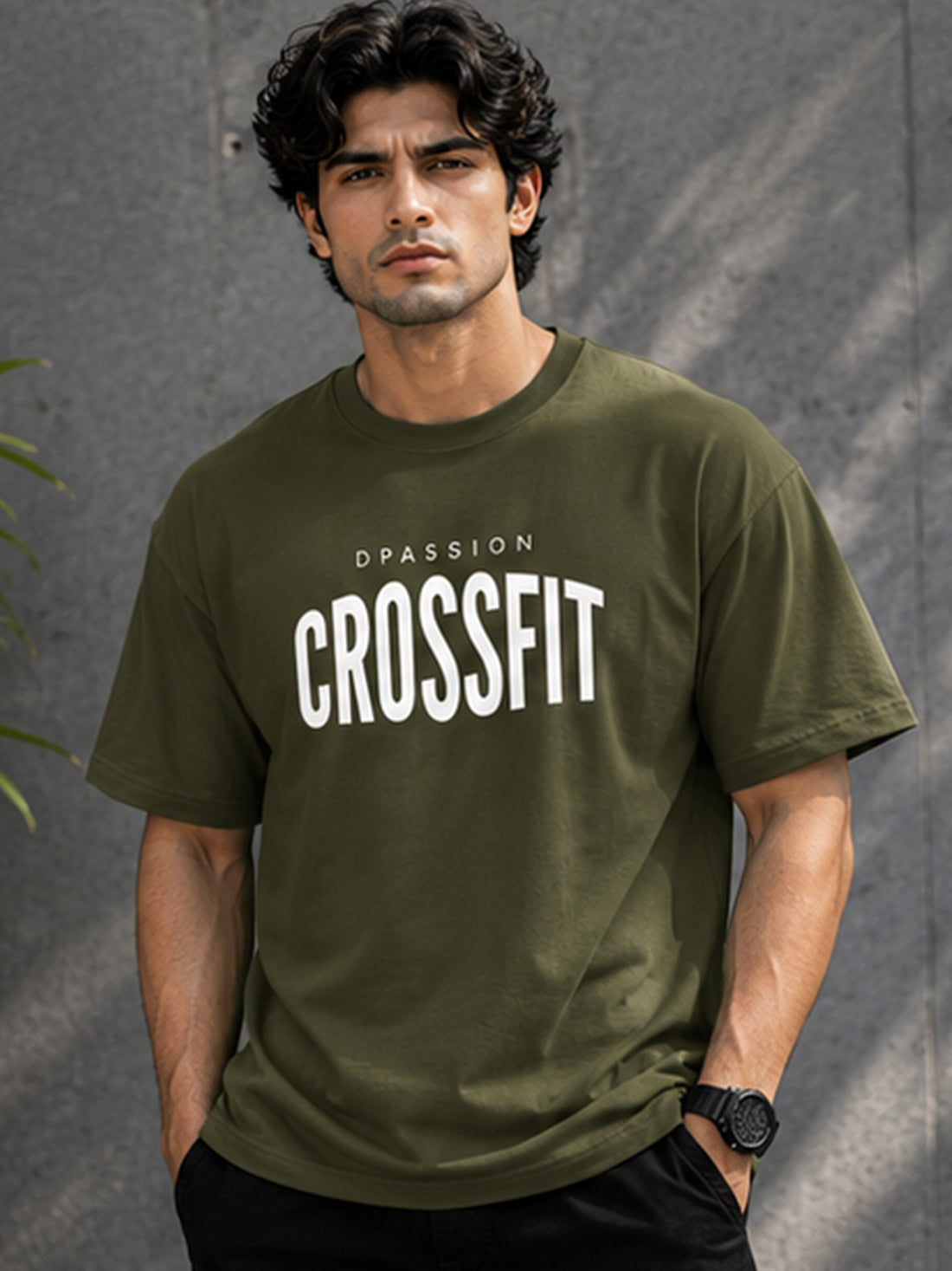 Men's Oversized Drop Shoulder T-Shirt | 100% Cotton Relaxed Fit Round Neck Streetwear Tee