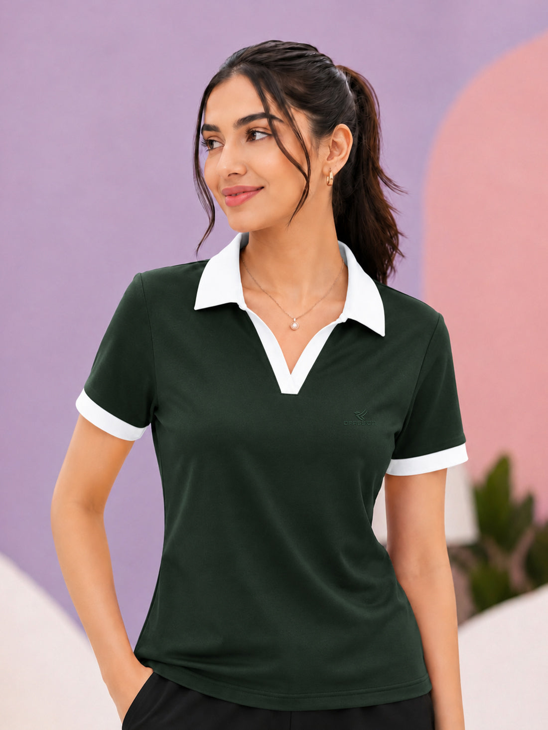 Women’s Premium Polo T-Shirt | Contrast Collar & Cuffs | Wholesale Manufacturer & Supplier
