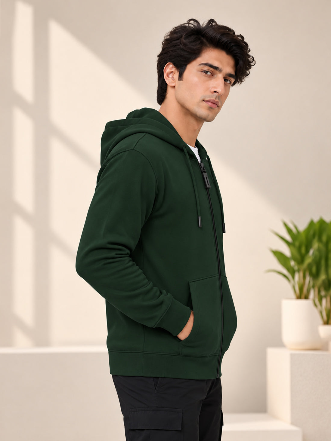 Dpassion Men’s Premium 340 GSM Hooded Sports Jacket – Wholesale Manufacturer & Exporter
