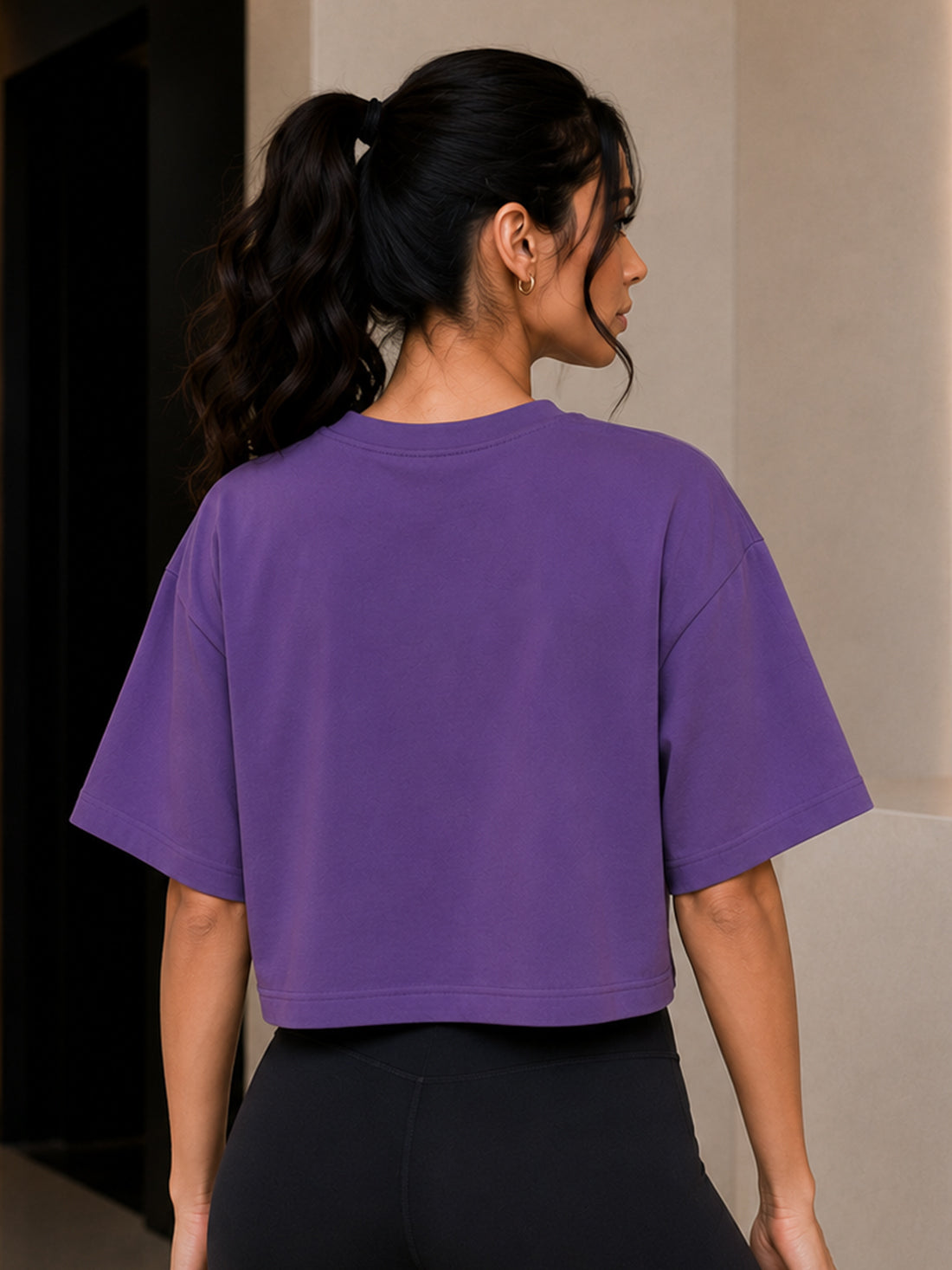 Women's Oversized Crop T-Shirt | Premium Cotton Manufacturer India