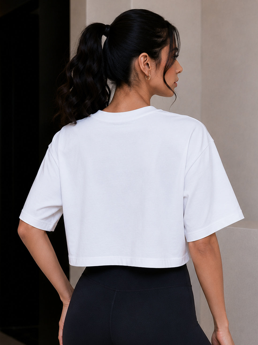 Women's Oversized Crop T-Shirt | Premium Cotton Manufacturer India