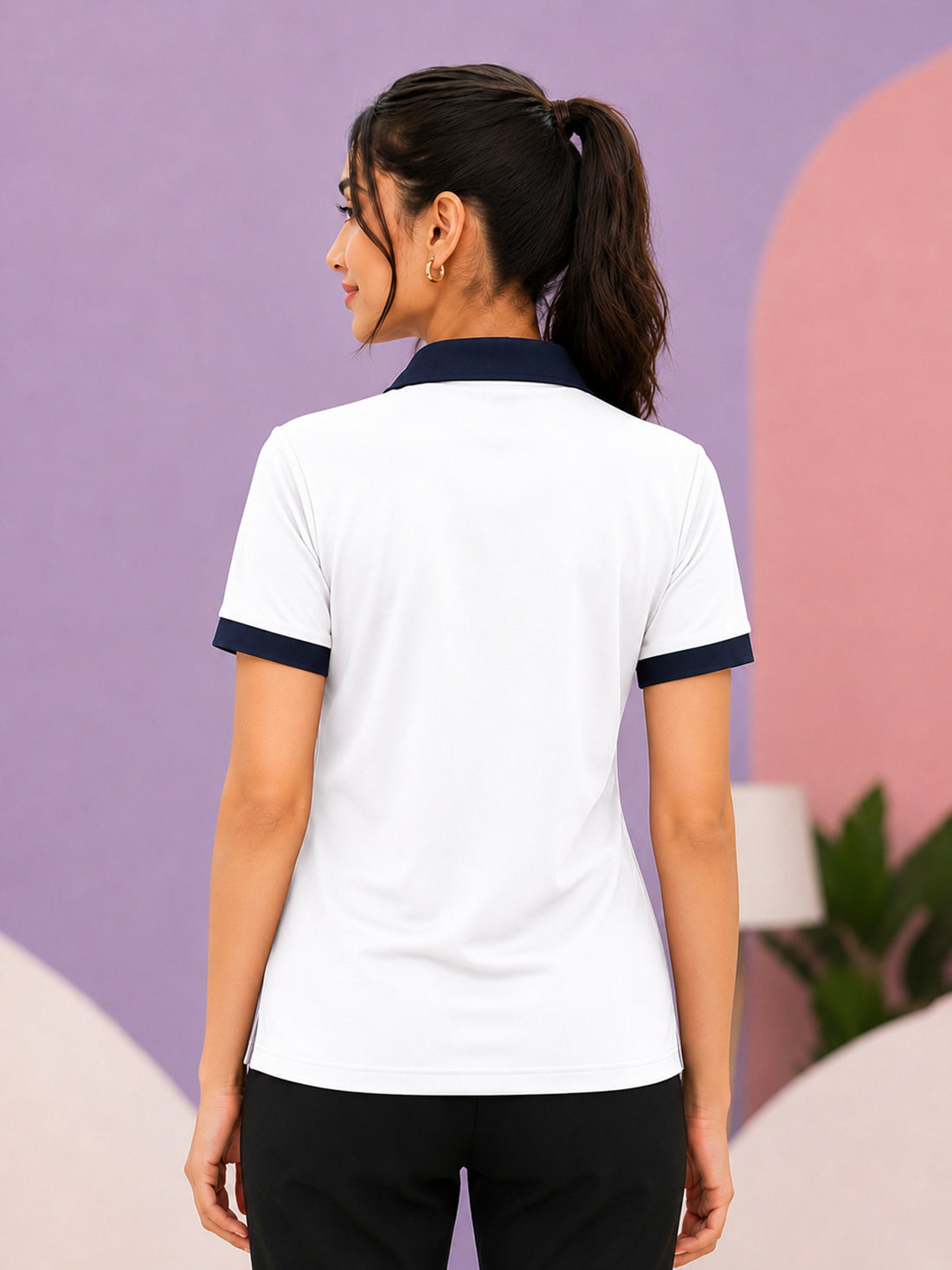 Women’s Premium Polo T-Shirt | Contrast Collar & Cuffs | Wholesale Manufacturer & Supplier