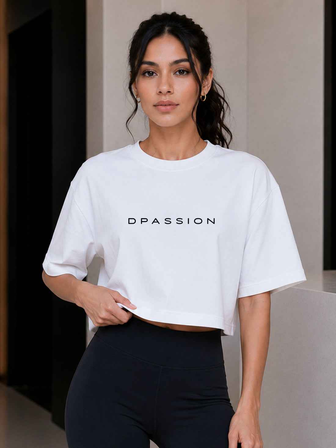 Women's Oversized Crop T-Shirt | Premium Cotton Manufacturer India